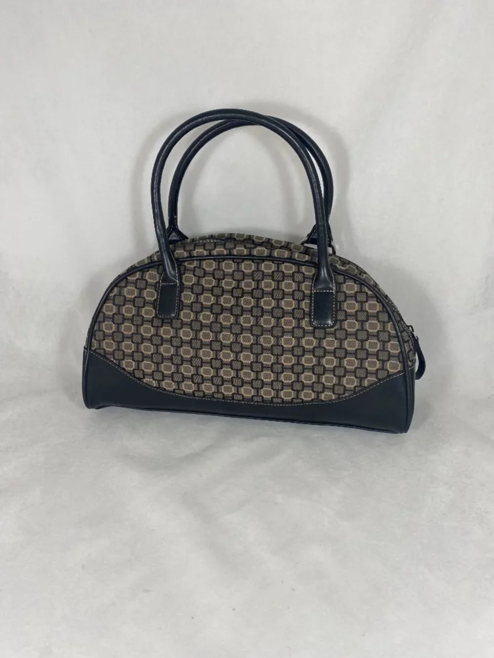 Nine West Geometric Pattern dome satchel Handbag Vintage Y2K